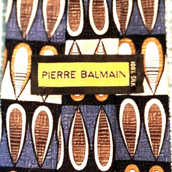 Pierre Balmain Vintage Silk Tie - Picture 1 of 4